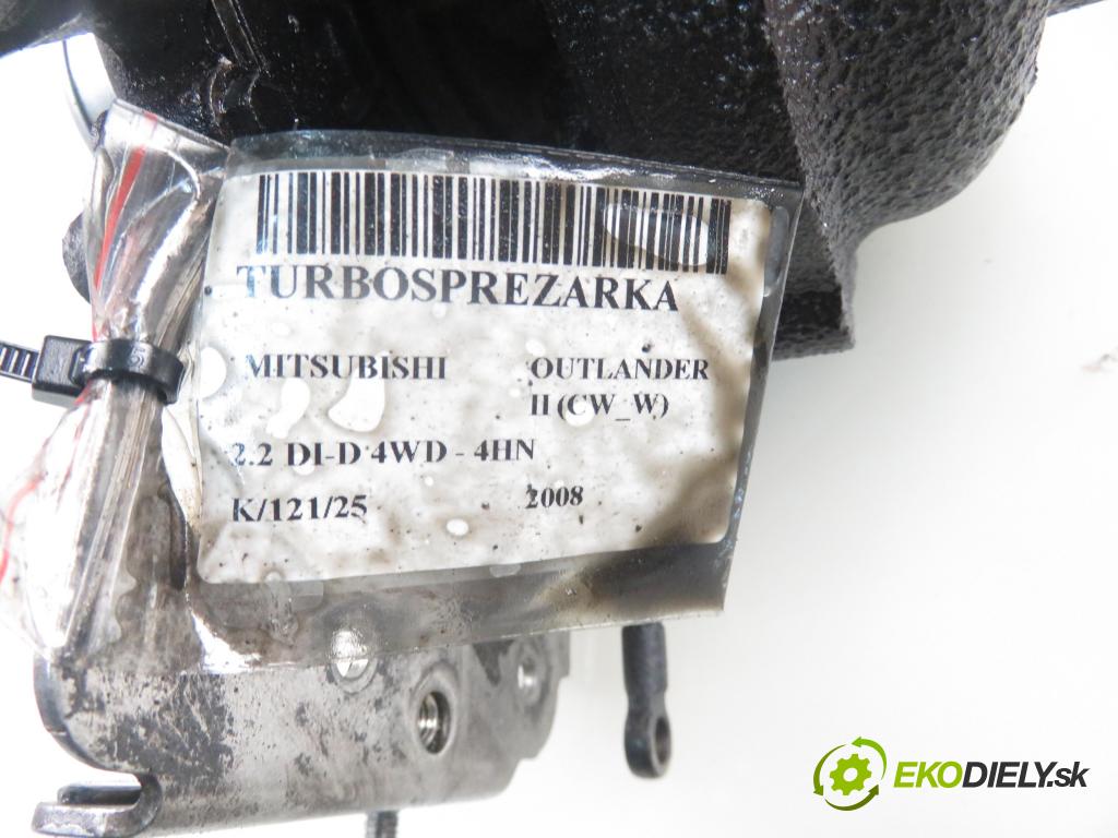 MITSUBISHI OUTLANDER II (CW_W) SUV 2008 115,00 2.2 DI-D 156 4WD - 4HN 2179,00 RYCHLONABÍJEČKA: 9684849580 (Turbodúchadla (kompletní))