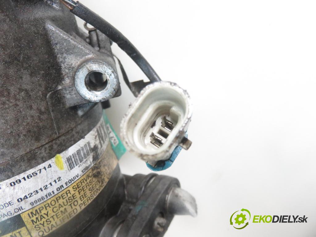 OPEL ASTRA G Kombi (T98) KOMBI 2000 74,00 1.6 16V - Z 16 XE 1598,00 KOMPRESOR: klimatizácie 09165714 (Kompresory klimatizácie)