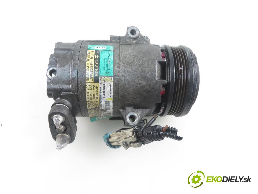 OPEL ASTRA G Kombi (T98) KOMBI 2000 74,00 1.6 16V - Z 16 XE 1598,00 KOMPRESOR: klimatizácie 09165714 (Kompresory klimatizácie)