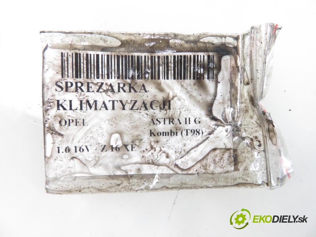 OPEL ASTRA G Kombi (T98) KOMBI 2000 74,00 1.6 16V - Z 16 XE 1598,00 KOMPRESOR: klimatizácie 09165714 (Kompresory klimatizácie)