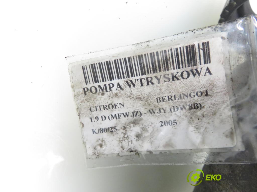 CITROEN BERLINGO / BERLINGO FIRST nadwozie wielkoprzestrzenne (MPV) KOMBIVAN 2005 51,00 1.9 D - WJY (DW8B) 1868,00 Pumpa vstrekovacia R8448B391C (Vstrekovacie čerpadlá)