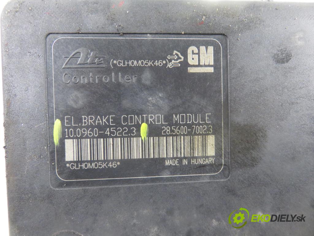 OPEL ASTRA J Sports Tourer (P10) KOMBI 2011 103,00 1.4 Turbo - A 14 NET 1364,00 Pumpa ABS 10096045223 ; 13356788ACA ; 10020604294 (Pumpy ABS)