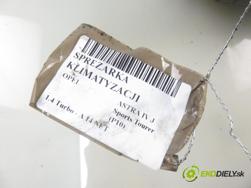 OPEL ASTRA J Sports Tourer (P10) KOMBI 2011 103,00 1.4 Turbo - A 14 NET 1364,00 KOMPRESOR: klimatizácie 13250608 ; 4013511739 (Kompresory klimatizácie)