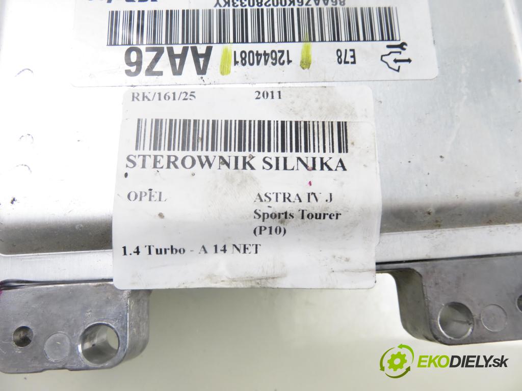OPEL ASTRA J Sports Tourer (P10) KOMBI 2011 103,00 1.4 Turbo - A 14 NET 1364,00 Riadiaca jednotka Motor 12644081
