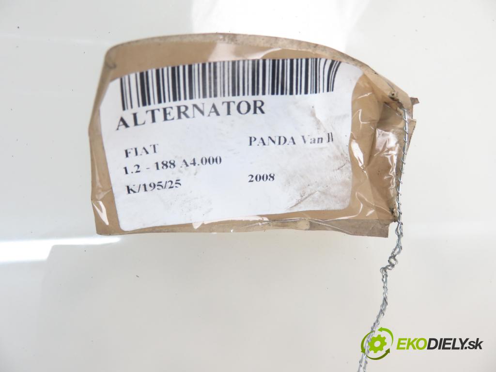 FIAT PANDA Van (169_) HB 2008 44,00 1.2 - 188 A4.000 1242,00 Alternátor  (Alternátory)