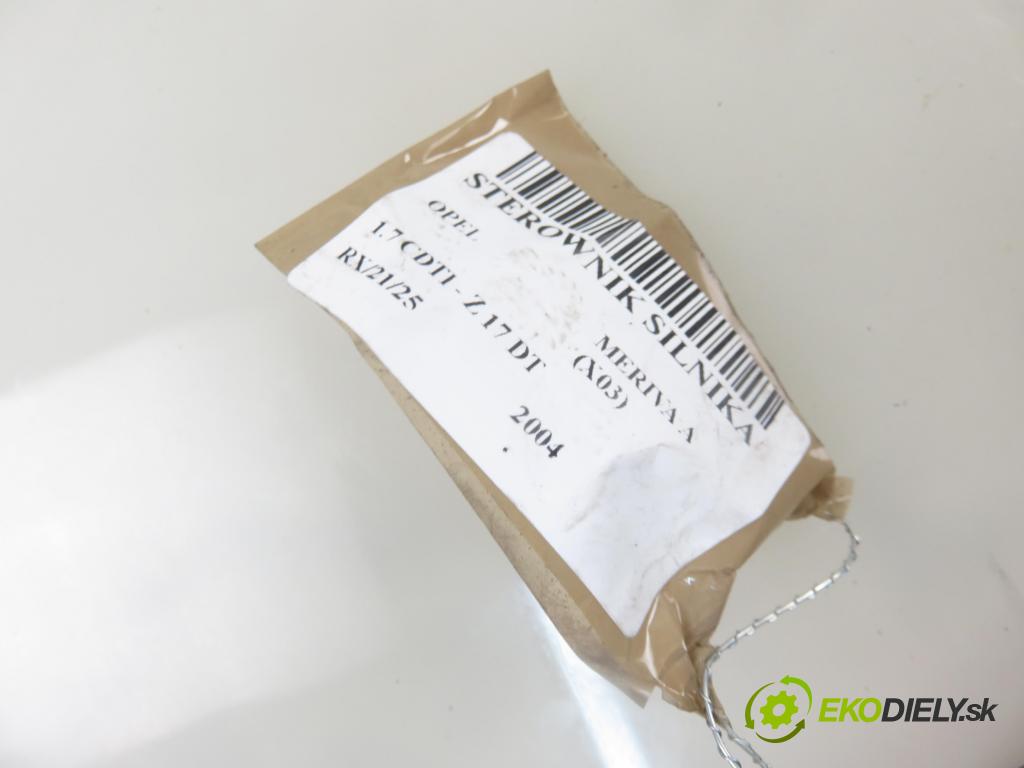 OPEL MERIVA A nadwozie wielkoprzestrzenne (MPV) (X03) HB 2004 74,00 1.7 CDTI 101 - Z 17 DT 1686,00 Riadiaca jednotka Motor 1125000163 ; 97350948