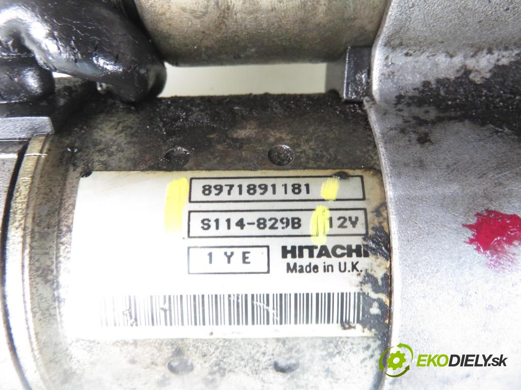 OPEL ASTRA G liftback (T98) HB 2002 55,00 1.7 DTI 16V - Y 17 DT 1686,00 Štartér 8971891181 ; S114829B (Štartéry)