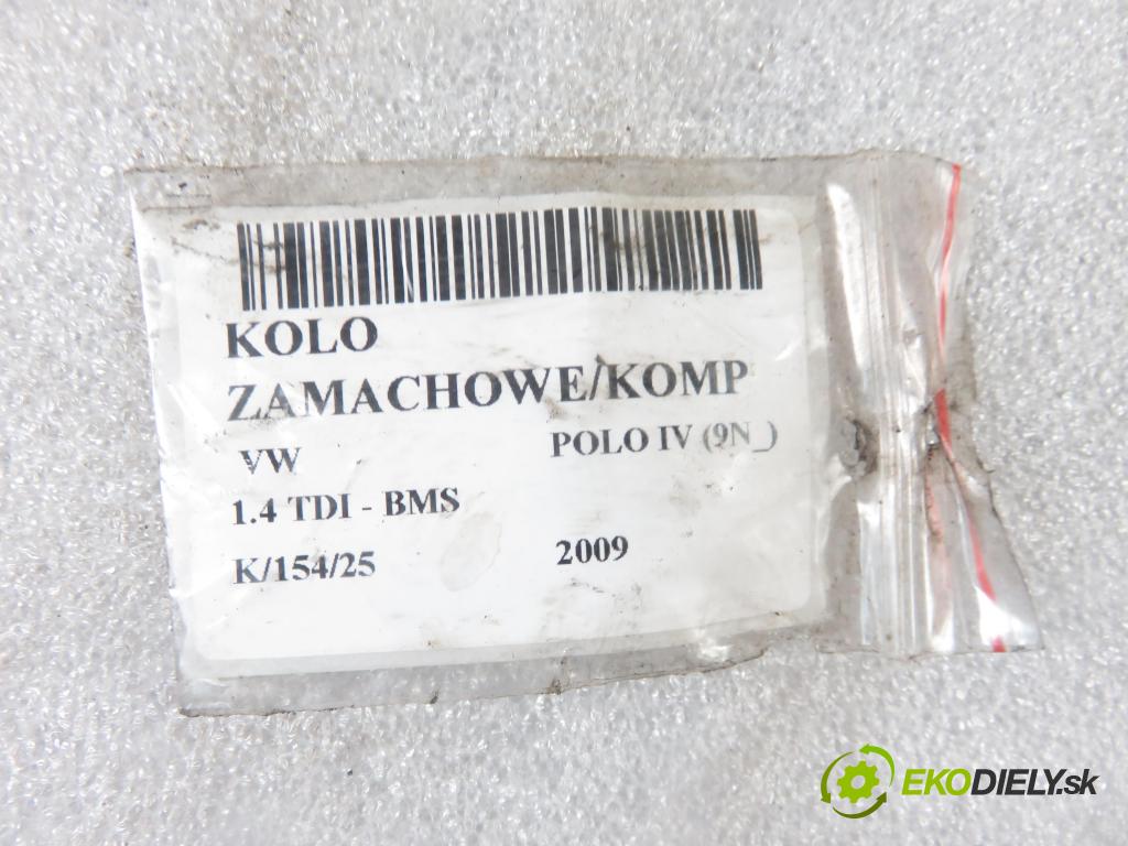 VW POLO (9N_) HB 2009 59,00 1.4 TDI - BMS 1422,00 Koleso zotrvačník 051141025B ; 045141031A ; 045105273
