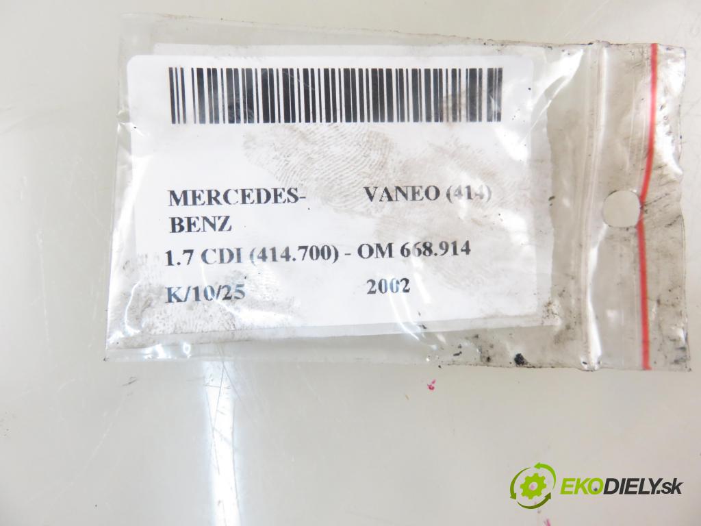 MERCEDES-BENZ VANEO (414) MINIVAN 2002 67,00 1.7 CDI (414.700) - OM 668.914 1689,00 snímač TLAK: paliva 0041537528 ; 0281002498