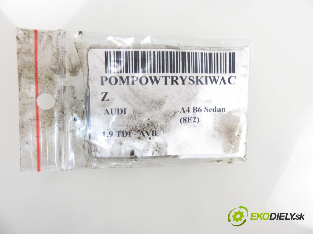 AUDI A4 (8E2, B6) SEDAN 2002 74,00 1.9 TDI - AVB 1896,00 Vstrekovač 038130073AJ ; 0414720037 (Vstrekovače)
