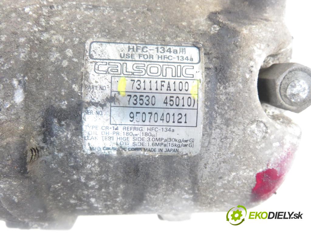 SUBARU IMPREZA Kombi (GF) KOMBI 1996 0,00 2.0 i AWD - EJ20E 1994,00 KOMPRESOR: klimatizácie 73111FA100 (Kompresory klimatizácie)