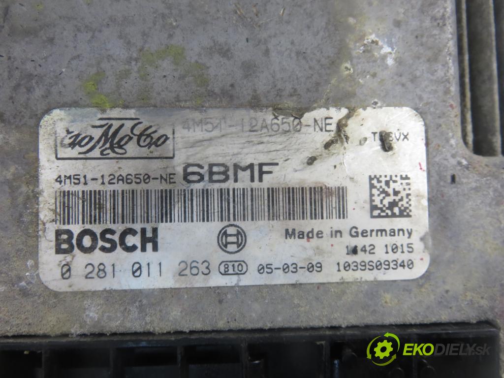 FORD FOCUS II (DA_, HCP) HB 2005 80,00 1.6 TDCi 109 - G8DA 1560,00 Riadiaca jednotka Motor 4M5112A650NE ; 0281011263