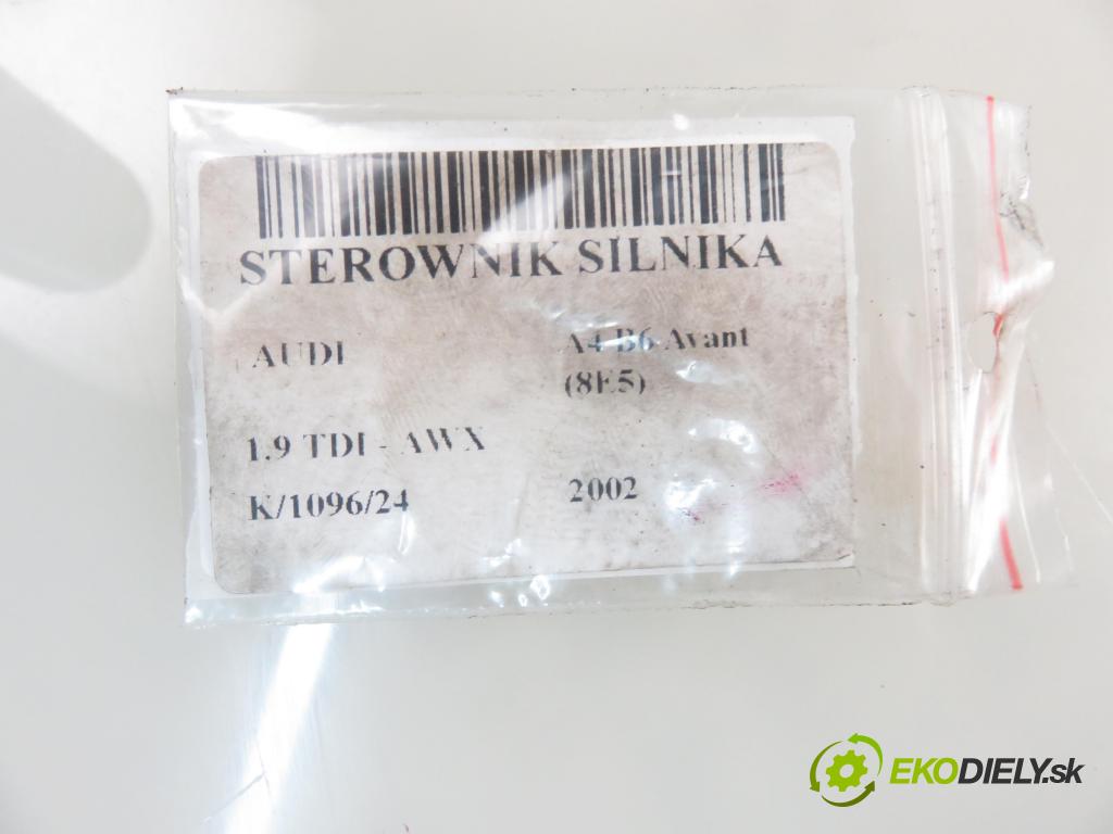 AUDI A4 Avant (8E5, B6) KOMBI 2002 96,00 1.9 TDI - AWX 1896,00 Riadiaca jednotka Motor 038906019FP ; 0281010729