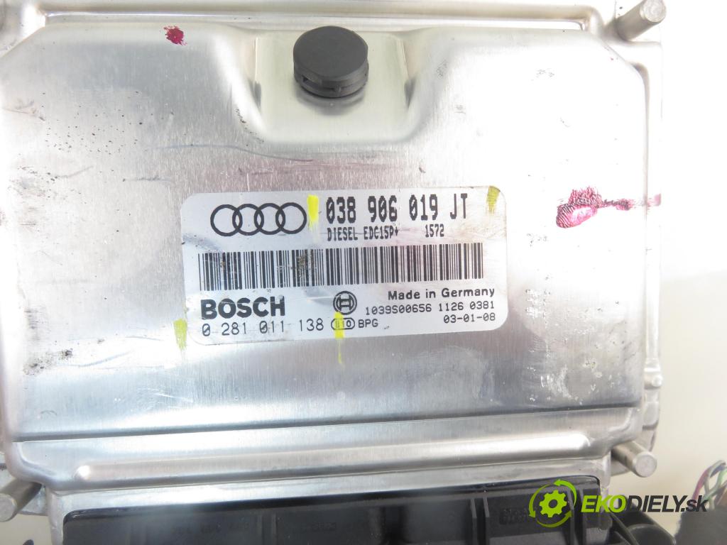 AUDI A4 Avant (8E5, B6) KOMBI 2002 96,00 1.9 TDI quattro - AVF 1896,00 Riadiaca jednotka Motor 038906019JT ; 0281011138