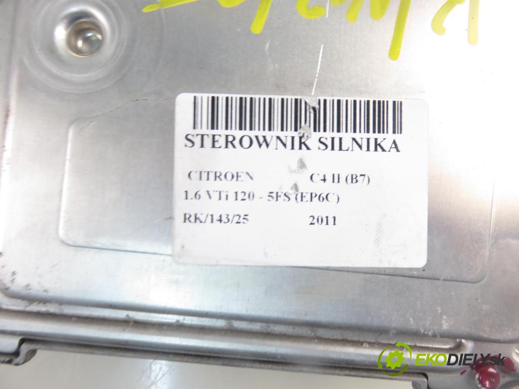 CITROEN C4 II (B7) HB 2011 88,00 1.6 VTi 120 - 5FS (EP6C) 1598,00 Riadiaca jednotka Motor 9675495080 ; 0261S06472 ; 9666319180