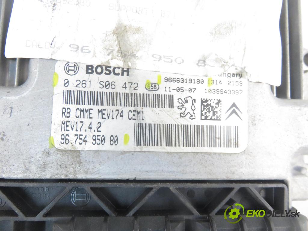 CITROEN C4 II (B7) HB 2011 88,00 1.6 VTi 120 - 5FS (EP6C) 1598,00 Riadiaca jednotka Motor 9675495080 ; 0261S06472 ; 9666319180