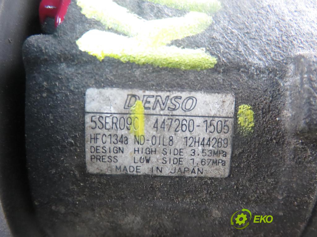 TOYOTA AURIS (_E15_) HB 2007 66,00 1.4 D-4D 90 - 1ND-TV 1364,00 KOMPRESOR: klimatizácie 4472601505 (Kompresory klimatizácie)