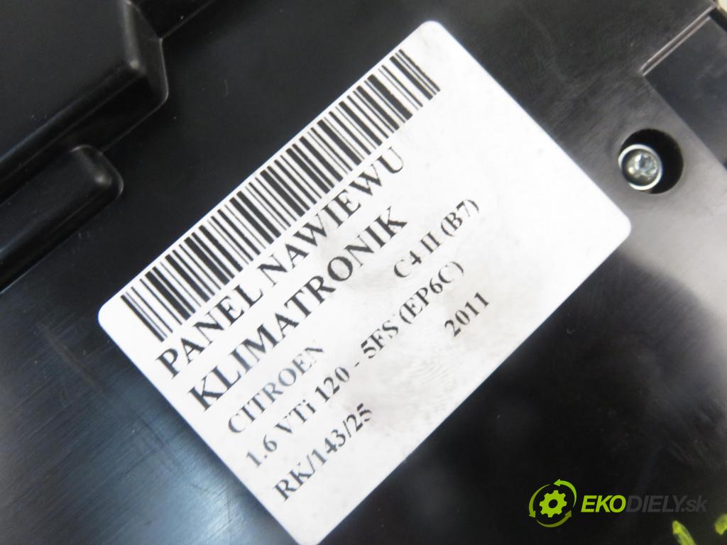 CITROEN C4 II (B7) HB 2011 88,00 1.6 VTi 120 - 5FS (EP6C) 1598,00 Panel kúrenia KLIMATRONIK 9666027477
