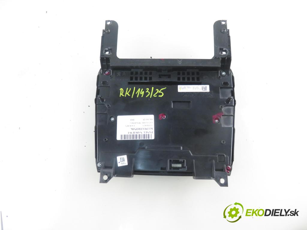 CITROEN C4 II (B7) HB 2011 88,00 1.6 VTi 120 - 5FS (EP6C) 1598,00 Panel kúrenia KLIMATRONIK 9666027477