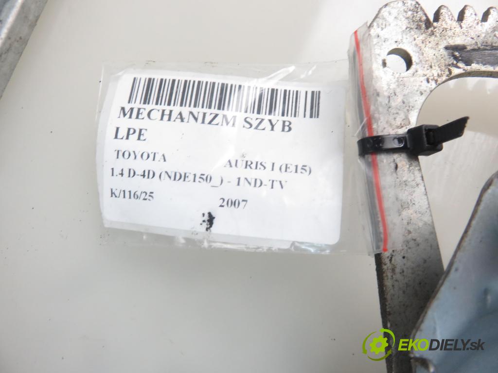TOYOTA AURIS (_E15_) HB 2007 66,00 1.4 D-4D 90 - 1ND-TV 1364,00 mechanismus oken 8570233010