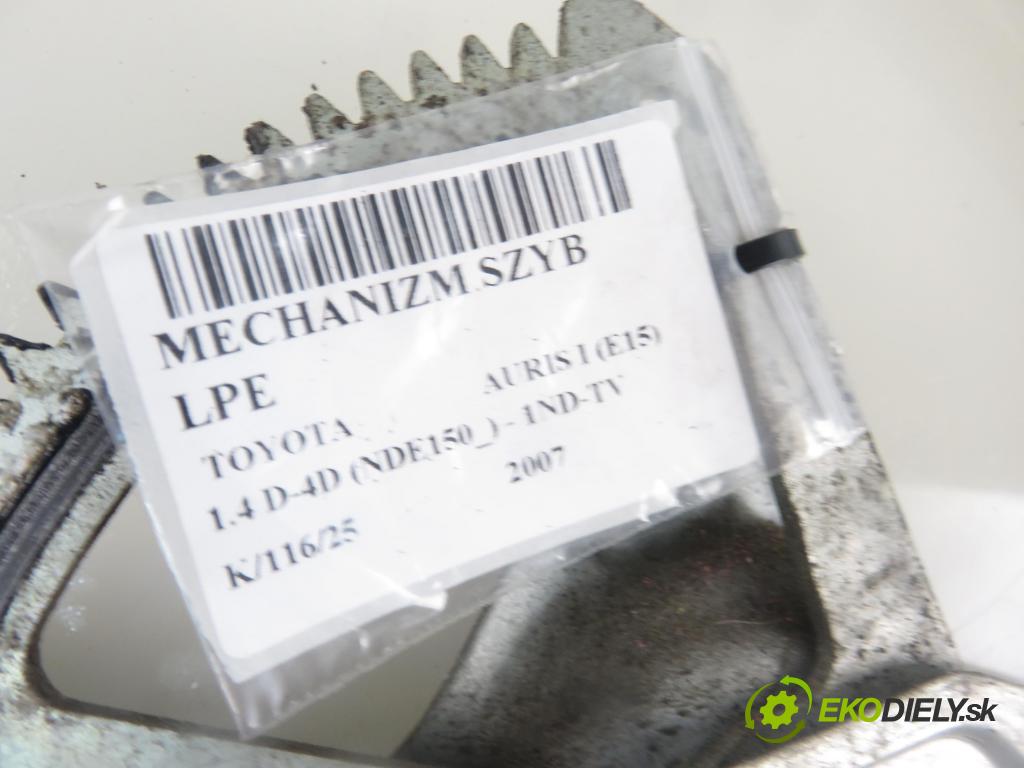 TOYOTA AURIS (_E15_) HB 2007 66,00 1.4 D-4D 90 - 1ND-TV 1364,00 mechanismus oken 8570233010