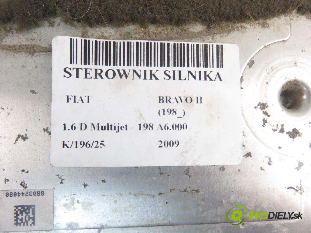 FIAT BRAVO II (198_) HB 2009 66,00 1.6 D Multijet - 198 A6.000 1598,00 Riadiaca jednotka Motor 51852329 ; 0281016202