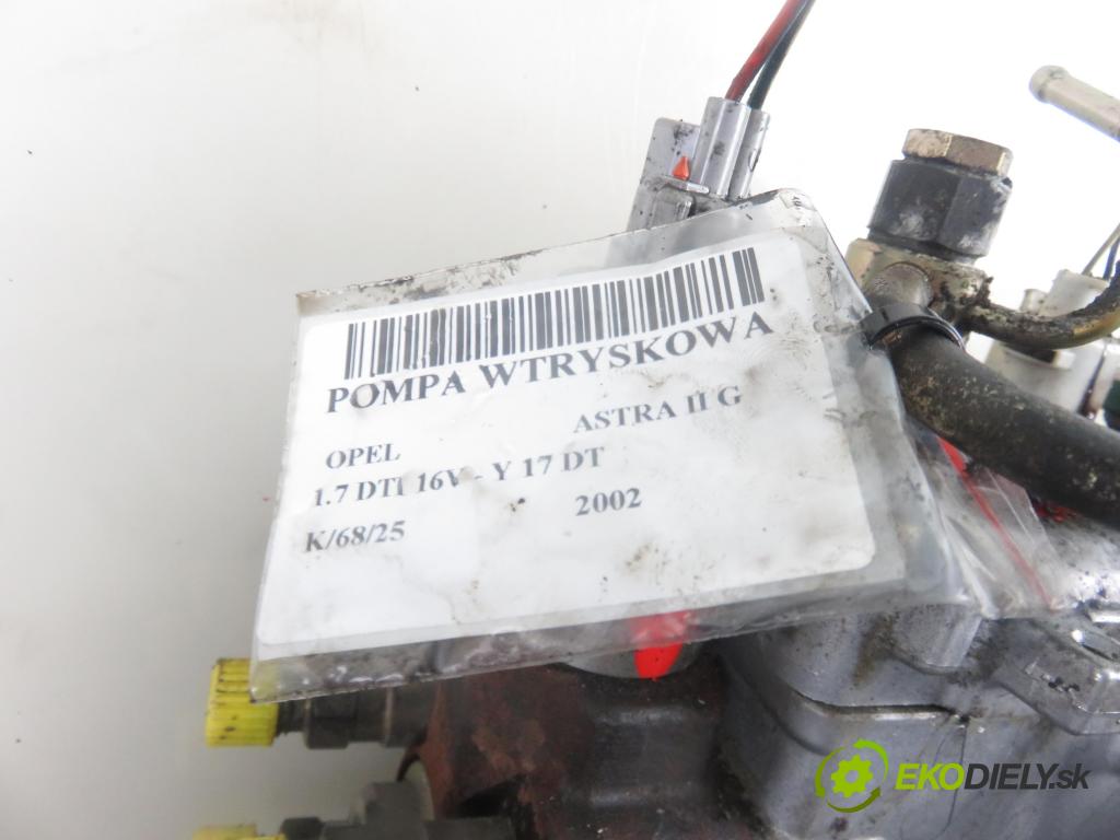 OPEL ASTRA G liftback (T98) HB 2002 55,00 1.7 DTI 16V - Y 17 DT 1686,00 Pumpa vstrekovacia 8971852422 ; HU0965006002 (Vstrekovacie čerpadlá)