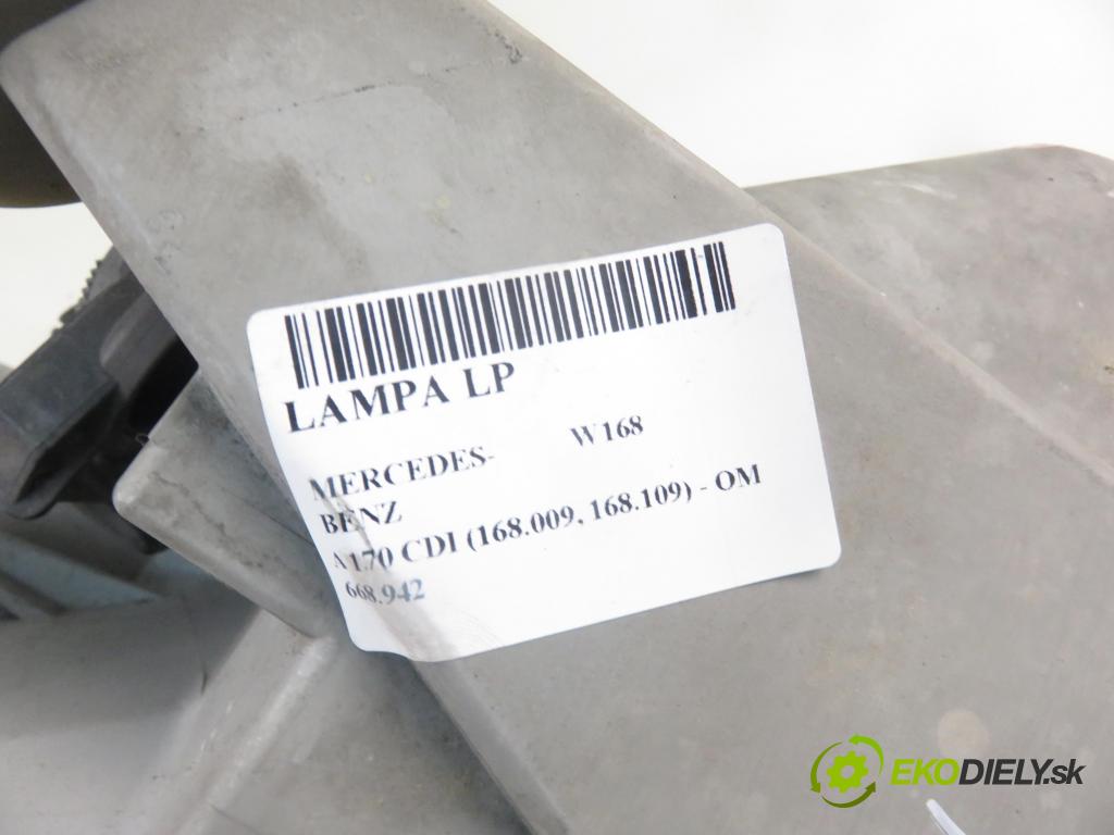 MERCEDES-BENZ KLASA A (W168) HB 2002 70,00 A 170 CDI 95 - OM 668.942 1689,00 světlo LP 1688201761 ; 0301192201