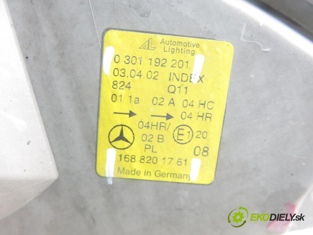 MERCEDES-BENZ KLASA A (W168) HB 2002 70,00 A 170 CDI 95 - OM 668.942 1689,00 světlo LP 1688201761 ; 0301192201