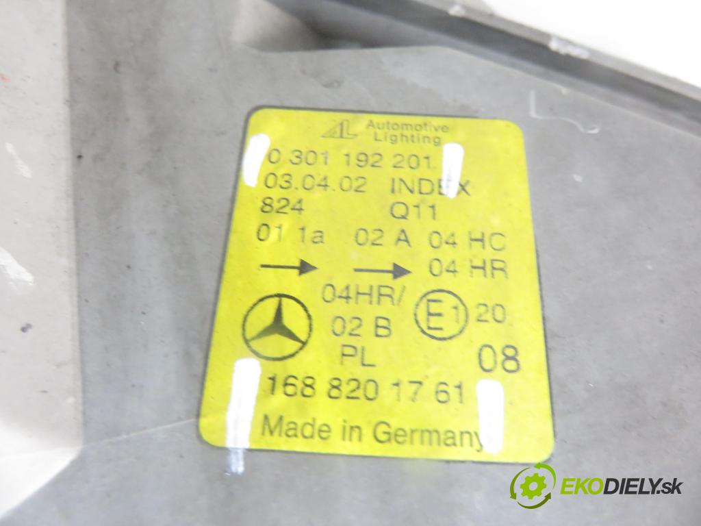 MERCEDES-BENZ KLASA A (W168) HB 2002 70,00 A 170 CDI 95 - OM 668.942 1689,00 světlo LP 1688201761 ; 0301192201
