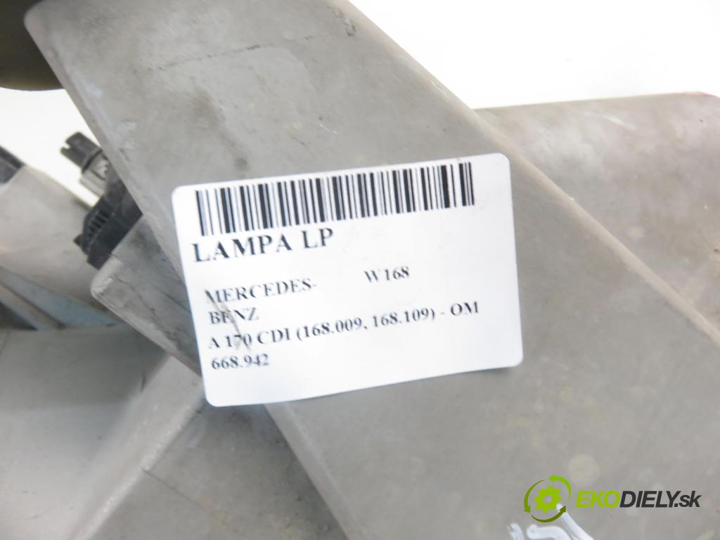 MERCEDES-BENZ KLASA A (W168) HB 2002 70,00 A 170 CDI 95 - OM 668.942 1689,00 světlo LP 1688201761 ; 0301192201