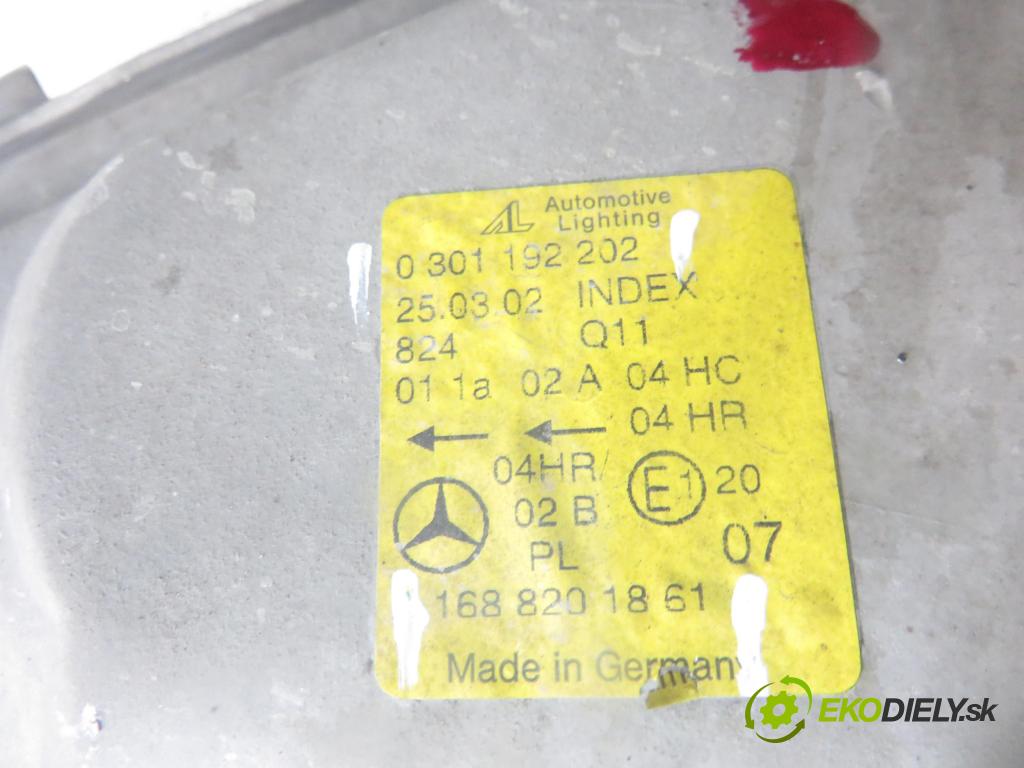 MERCEDES-BENZ KLASA A (W168) HB 2002 70,00 A 170 CDI 95 - OM 668.942 1689,00 světlo PP 1688201861 ; 0301192202