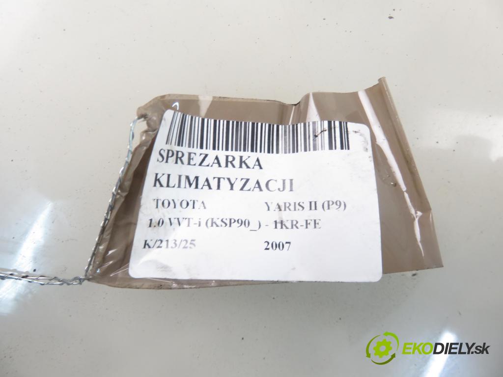 TOYOTA YARIS (_P9_) HB 2007 51,00 1.0 VVT-i (KSP90_) - 1KR-FE 998,00 KOMPRESOR: klimatizácie GE4472601780 (Kompresory klimatizácie)
