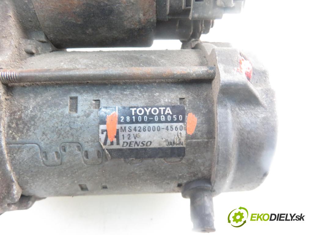 TOYOTA YARIS (_P9_) HB 2007 51,00 1.0 VVT-i (KSP90_) - 1KR-FE 998,00 Štartér 2810000050 ; MS4280004560 (Štartéry)