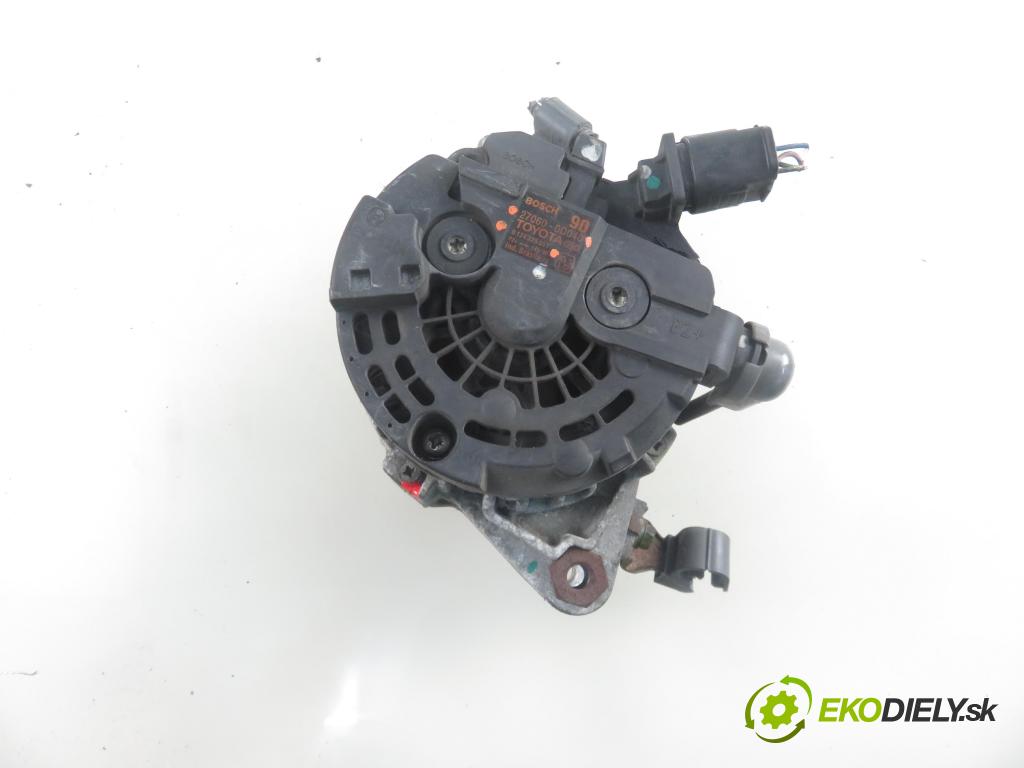 TOYOTA YARIS (_P9_) HB 2008 51,00 1.0 VVT-i (KSP90_) - 1KR-FE 998,00 Alternátor 270600Q040 ; 0124225051 (Alternátory)