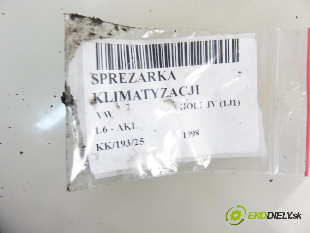 VW GOLF IV (1J1) HB 1998 74,00 1.6 - AKL 1595,00 KOMPRESOR: klimatizácie 1J0820803A (Kompresory klimatizácie)