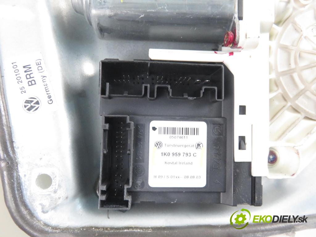 VW GOLF V (1K1) HB 2003 77,00 1.9 TDI - BXE 1896,00 mechanismus oken 3D 1K0959701E ; 1K0959793C
