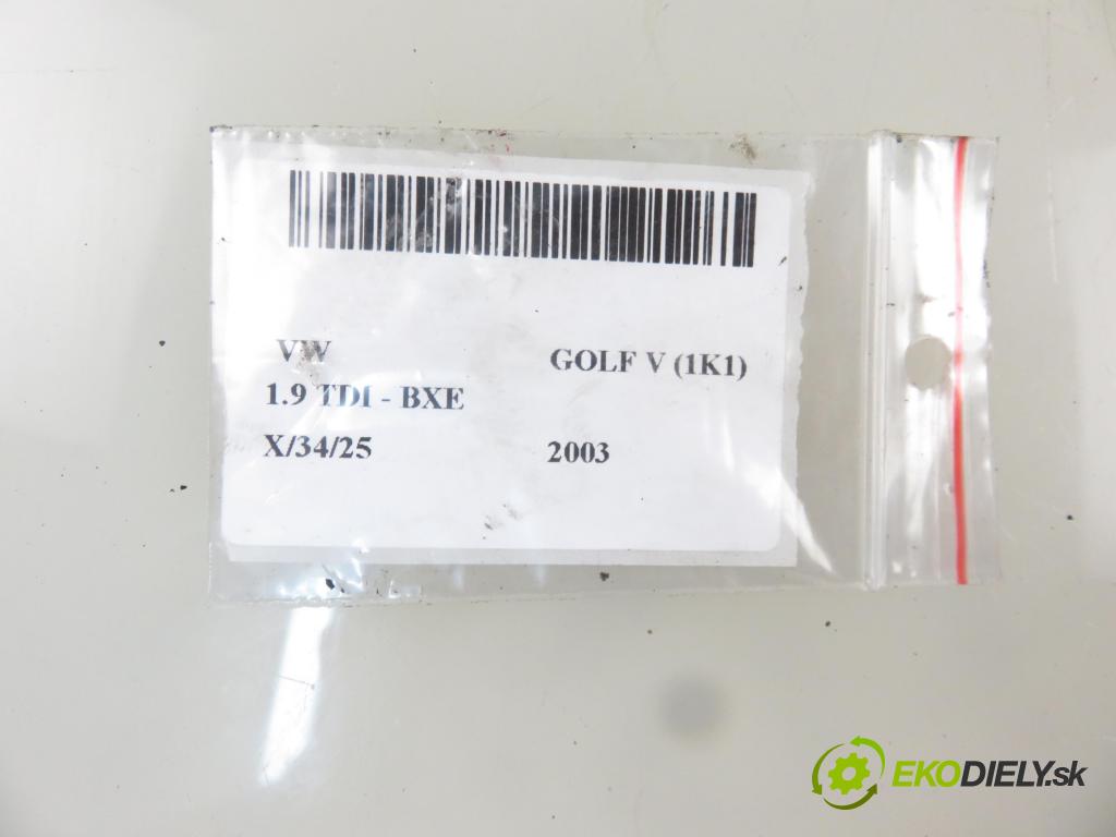 VW GOLF V (1K1) HB 2003 77,00 1.9 TDI - BXE 1896,00 Snímač nárazu 5WK43273 ; 1K0909606 (Snímače nárazu)