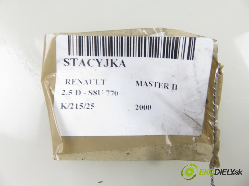 RENAULT MASTER II Autobus (JD) BUS 2000 59,00 2.5 D - S8U 770 2499,00 spinačka  (Spínacie skrinky a kľúče)