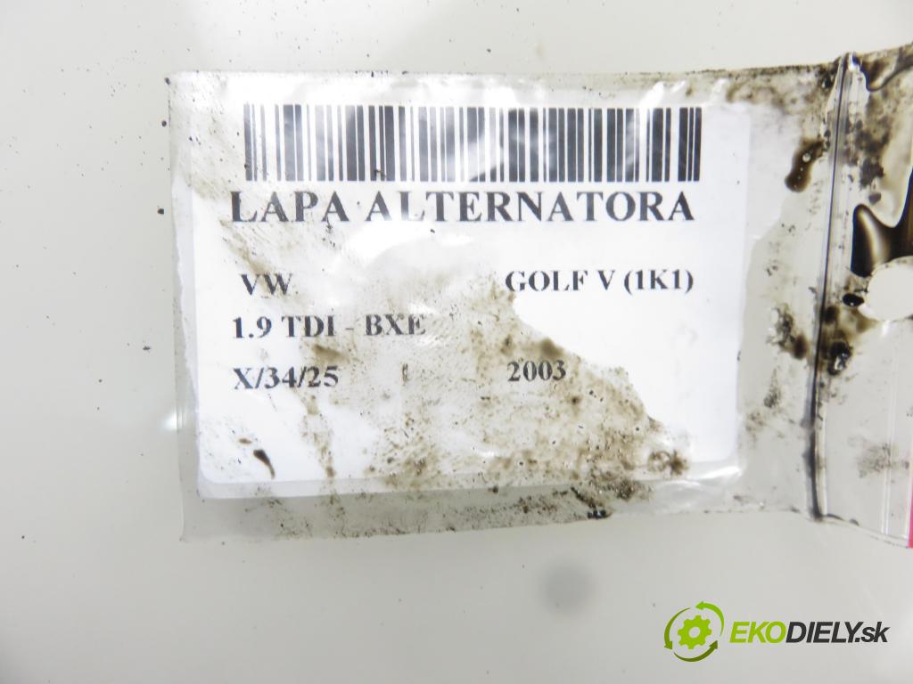 VW GOLF V (1K1) HB 2003 77,00 1.9 TDI - BXE 1896,00 uchycení alternátora 03G903143A ; 03G903315A