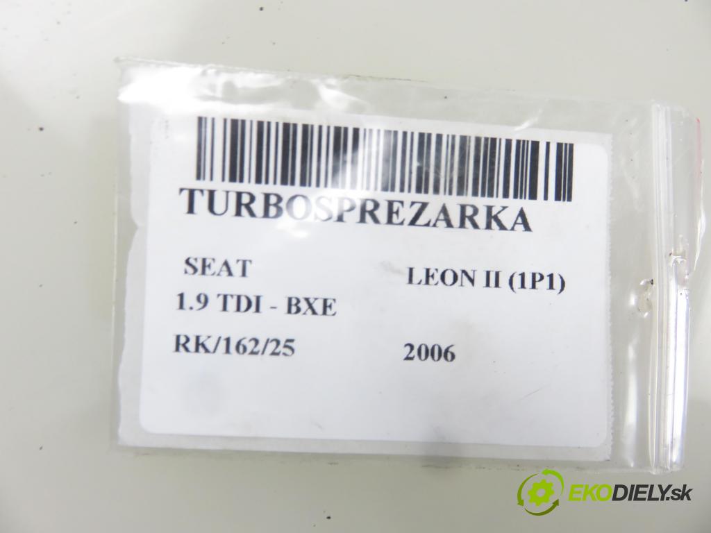 SEAT LEON (1P1) HB 2006 77,00 1.9 TDI - BXE 1896,00 RYCHLONABÍJEČKA: 038253016K (Turbodúchadla (kompletní))