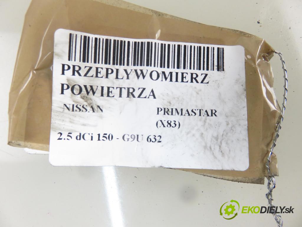 NISSAN PRIMASTAR Skrzynia (X83) FURGON 2008 107,00 2.5 dCi 150 - G9U 632 2464,00 váha vzduchu vzduchu 5WK97008 ; 8200280060C ; 82003200002