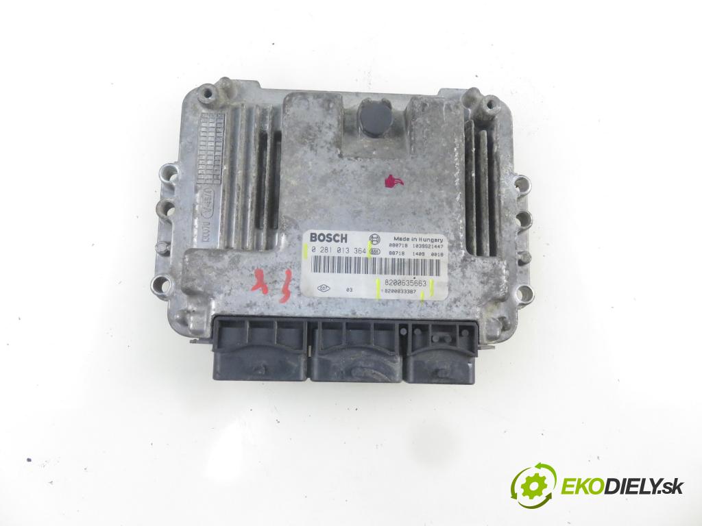 NISSAN PRIMASTAR Skrzynia (X83) FURGON 2008 107,00 2.5 dCi 150 - G9U 632 2464,00 Riadiaca jednotka Motor 8200635663 ; 8200833387 ; 0281013364