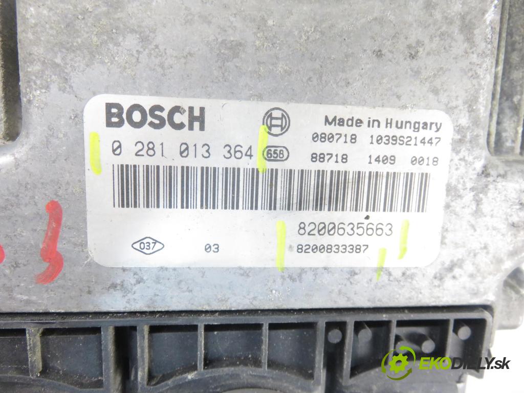 NISSAN PRIMASTAR Skrzynia (X83) FURGON 2008 107,00 2.5 dCi 150 - G9U 632 2464,00 Riadiaca jednotka Motor 8200635663 ; 8200833387 ; 0281013364