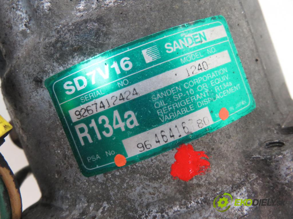 PEUGEOT PARTNER Combispace (5F) KOMBIVAN 2005 66,00 2.0 HDI - RHY (DW10TD) 1997,00 KOMPRESOR: klimatizácie 9646416780 (Kompresory klimatizácie)