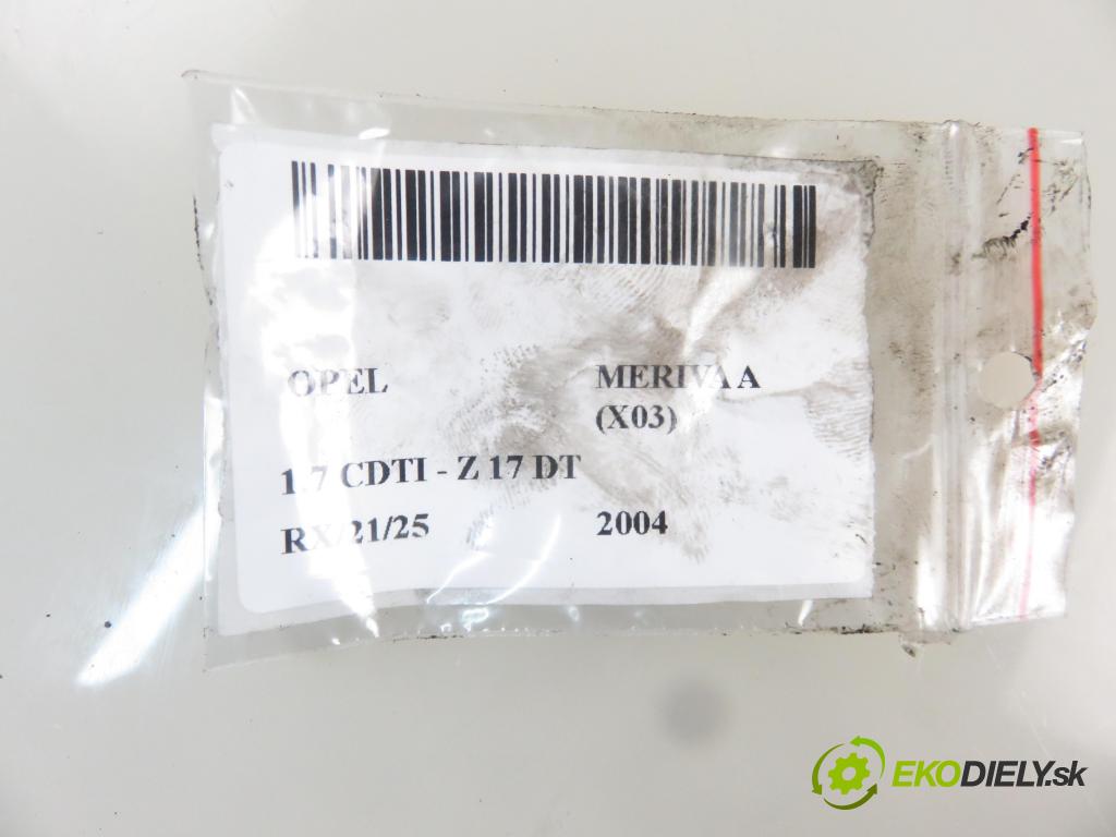 OPEL MERIVA A nadwozie wielkoprzestrzenne (MPV) (X03) HB 2004 74,00 1.7 CDTI 101 - Z 17 DT 1686,00 vstrekovač 8973138612 (Vstrekovače)