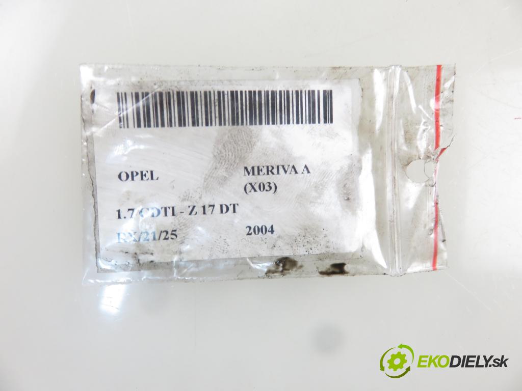 OPEL MERIVA A nadwozie wielkoprzestrzenne (MPV) (X03) HB 2004 74,00 1.7 CDTI 101 - Z 17 DT 1686,00 vstrekovač 8973138612 (Vstrekovače)