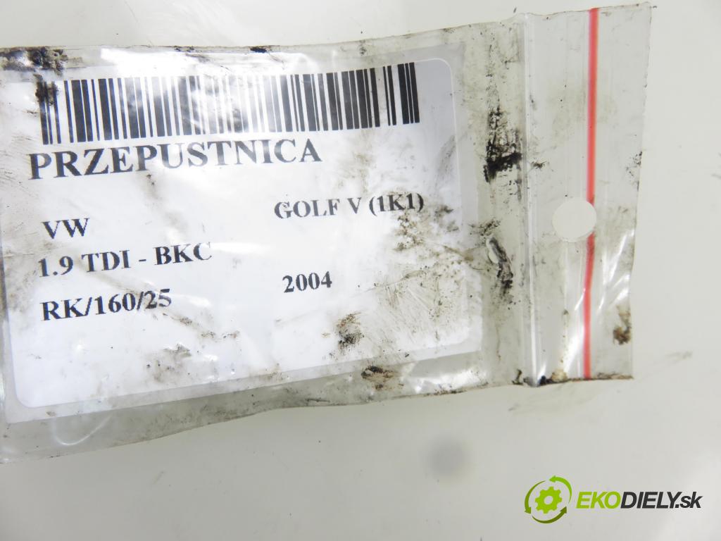 VW GOLF V (1K1) HB 2004 77,00 1.9 TDI PD 105 - BKC 1896,00 Škrtiaca klapka 03G128063V (Škrtiace klapky)