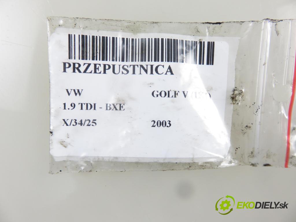 VW GOLF V (1K1) HB 2003 77,00 1.9 TDI - BXE 1896,00 Škrtiaca klapka 03G128063V (Škrtiace klapky)