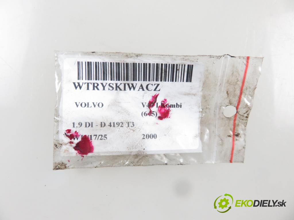 VOLVO V40 Kombi (645) KOMBI 2000 85,00 1.9 DI 116 - D 4192 T3 1870,00 vstrekovač 0445110021 ; 7700111014 (Vstrekovače)